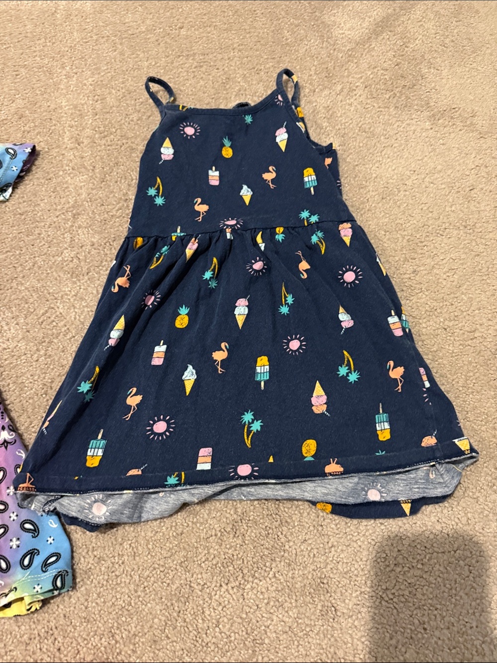 Girls Summer Lot - 2 Dresses/1 Shorts - Picture 9 of 11